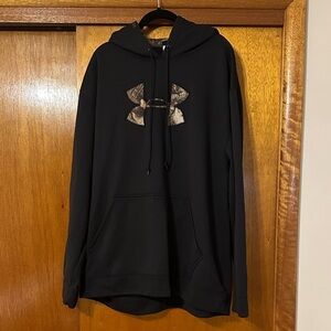 Under Armour Black Hoodie with Camo Logo